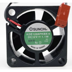SUNON KDE1204PKBX-8 12V 1.1W 2wires Cooling Fan - Original New