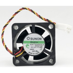 SUNON KDE1204PKVX-A 12V 3.8W 3wires Cooling Fan