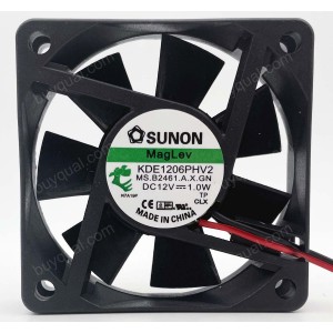 SUNON KDE1206PHV2 12V 1.0W 2wires 3wires Cooling Fan