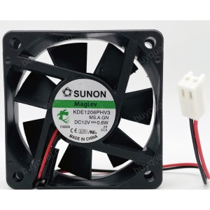 SUNON MB60151V1-0000-A99 KDE1206PHV3 12V 0.60W 2wires Cooling Fan