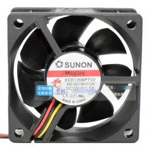 Sunon KDE1206PTV2 12V 0.8W 1.1W 2wires 3wires Cooling Fan 