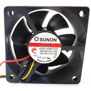 SUNON KDE1206PTV3 12V 0.7W 3wires 4wires cooling fan