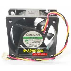 SUNON KDE1206PTVX 12V 2.8W 2wires 3wires Cooling Fan