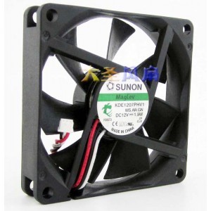 Sunon KDE1207PHV1 12V 1.9W 3wires Cooling Fan 