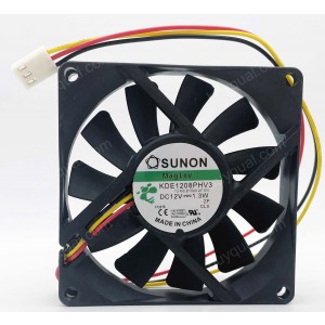 SUNON KDE1208PHV3 12V 1.3W 3wires cooling fan