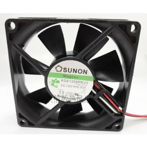 Sunon KDE1208PKV3 12V 0.8W 3wires Cooling Fan 