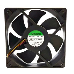 SUNON KDE1212PTB2 12V 2.6W 3wires cooling fan
