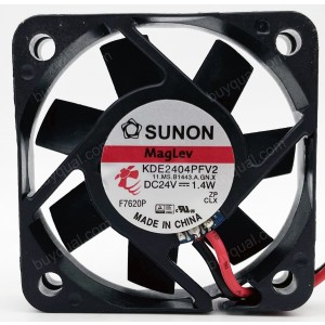 SUNON KDE2404PFV2 24V 1.4W 2wires 3wires Cooling Fan