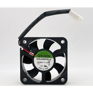 SUNON KDE2405PFB1-8 24V 1.0W 2wires Cooling Fan
