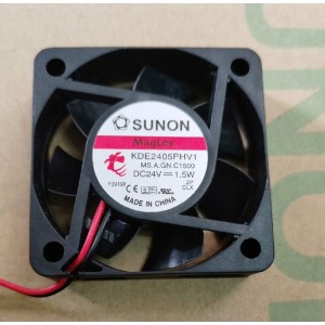 SUNON KDE2405PHV1 24V 1.5W 2wires Cooling Fan