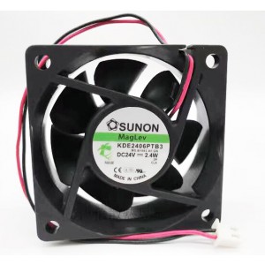 SUNON KDE2406PTB3 24V 2.4W 3wires Cooling Fan