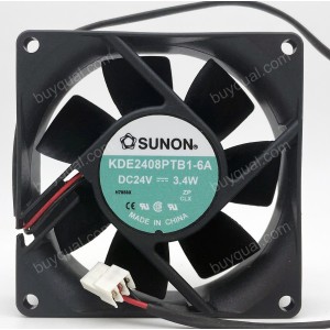 SUNON KDE2408PTB1-6A 24V 3.4W 2wires Cooling Fan