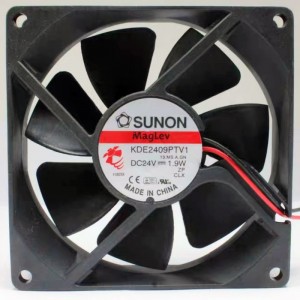 SUNON KDE2409PTV1 24V 1.9W 2wires Cooling Fan