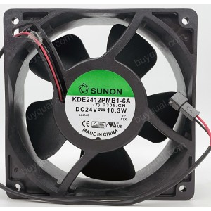 Sunon KDE2412PMB1-6A 24V 10.3W 2wires Cooling Fan