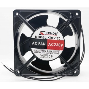 KENDE KDF-120 KDF120 230V 0.14A 2wires Cooling Fan 