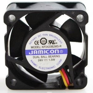 JAMICON KF0420B2MS-R 24V 1.5W 3wires cooling fan