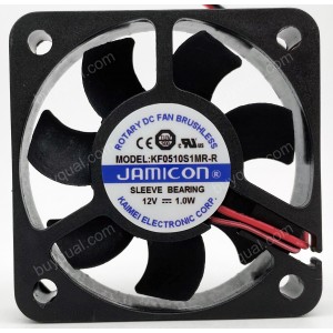 JAMICON KF0510S1MR-R 12V 1.0W 2wires Cooling Fan