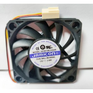JAMICON KF0610B1HSAR 12V 2.8W 3wires Cooling Fan 