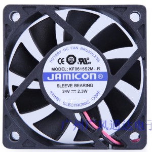 JAMICON KF0615S2M-R 24V 2.3W 2wires Cooling Fan
