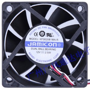 JAMICON KF0620B1MA-R 12V 2.5W 3wires Cooling Fan