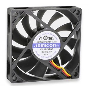 JAMICON KF0715H1SA-R 12V 0.14A 3wires Cooling Fan