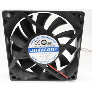JAMICON KF0715H1SR-R 12V 0.41A 2wires Cooling Fan 