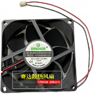 SANONDA KF0824EHB-D25 24V 0.37A 2wires Cooling Fan 