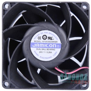 JAMICON KF0838B2MRBR 24V 0.26A 2wires Cooling Fan