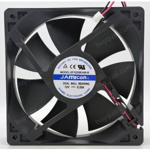 JAMICON KF1225B1HR-R 12V 0.35A 2wires Cooling Fan