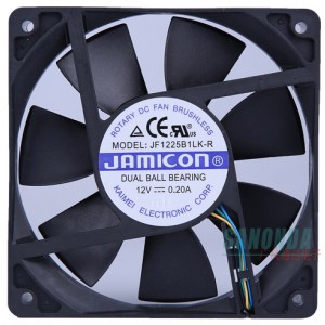JAMICON KF1225B1LK-R 12V 0.20A 4wires Cooling Fan