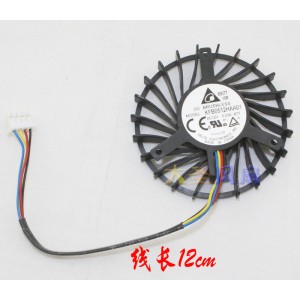 DELTA KFB0512HAA01 12V 0.20A 2wires Cooling Fan