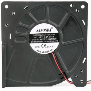 SANONDA KFFB12032M12B 12V 1.0A 2wires Cooling Fan
