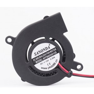 SANONDA KFFB6025H12S 12V 0.30A 2wires Cooling Fan