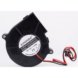 SANONDA KFFB7530H07B 7.2V 0.40A 2wires Cooling Fan