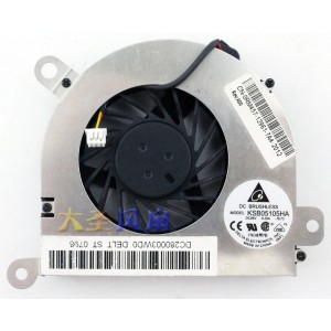 DELTA KSB05105HA-7E73 5V 0.35A 3wires Cooling Fan