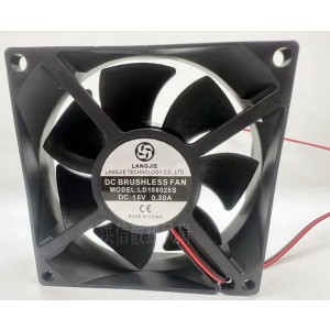 LANGJIE LD158025S 15V 0.30A 2wires Cooling Fan