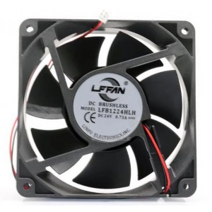 LFFAN LFB1224HLH 24V 0.75A 2wires Cooling Fan