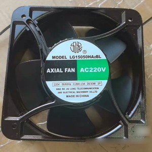 JIU LONG LG15050HA2BL 220V 0.28/0.23A 35/30W 2wires Cooling Fan