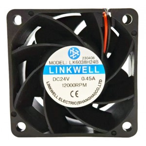 LINKWELL LK6038H24B 24V 0.45A 2wires Cooling Fan