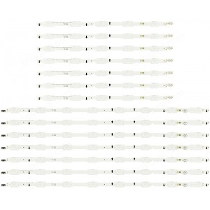 Samsung LM41-00106H LM41-00106G BN96-34251A BN96-34252A (2014SVS_UHD_55_3228_R05 2014SVS_UHD_55_3228_L08 ) LED Backlight Strips - 14 Strips