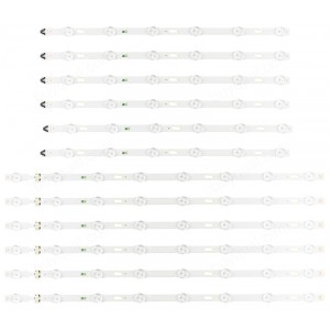 Samsung BN96-40097A BN96-40098A BN96-34797A BN96-34798A BN96-34803A BN96-34804A (S_5U75_55_FL_L8_REV1.5_150514_LM41-00135A S_5U75_55_FL_R6_REV1.5_150514_LM41-00136A ) LED Backlight Strips - 12 Strips
