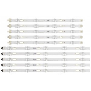 Samsung BN96-39655A / BN96-39656A LM41-00239A LM41-00240A V6DU-400DCA-R2 V6DU-400DCB-R2 (S_KU6K_40_FL30_R5 S_KU6K_40_FL30_L4) LED Strips - 10 Strips