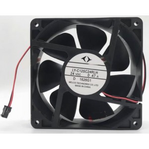 LINGYOU LY-C12SC24RLH 24V 0.47A 2wires Cooling Fan 