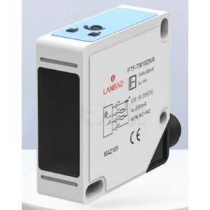 LANBAO PTF-TM10DNR-E2 Through Beam Photoelectric Sensor Switch
