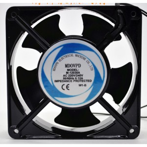 MDOVPD M-12038A 220/240V 0.12A Wires Cooling Fan 