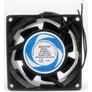 MDOVPD M-8038A 220/240V 0.08A 2wires Cooling Fan