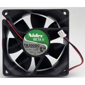 Nidec TA300DC M33406-55 M33406-55G 12V 0.29A 2wires Cooling Fan - Used