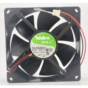 Nidec TA350DC M34261-16 24V 0.28A 2wires Cooling Fan