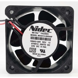 Nidec M34313-55RA9F 24V 0.16A 2wires cooling fan