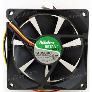Nidec TA350DC M34422-58 12V 0.4A 3wires Cooling Fan